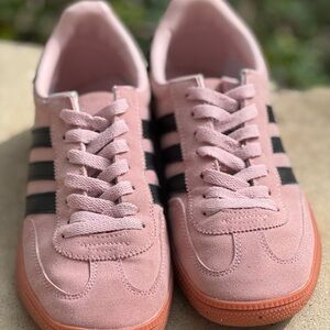 Adidas Pink and Black Women's Sneakers